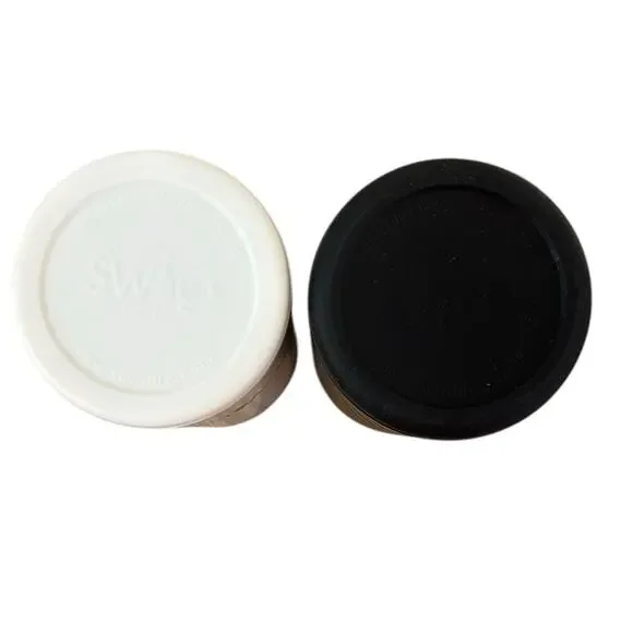 Swig life Skinny Can Cooler 12oz his and hers set black and white - Picture 2 of 3